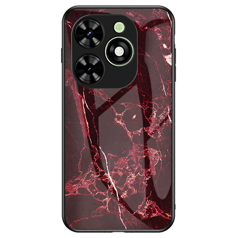 For Transsion Infinix Smart 8 4G Tempered Glass Case Marble Pattern Anti-drop Phone Cover For Transsion Infinix Smart 8 4G Tempered Glass Case Marble Pattern Anti-drop Phone Cover
